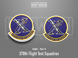 Kitsworld SAV Sticker - USAAF - 370th Flight Test Squadron 